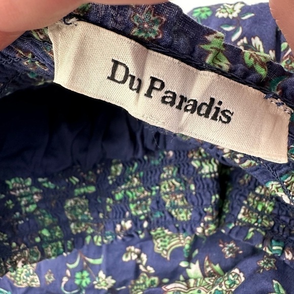 Anthropologie Du Paradis Smocked-Waist Shorts Size Medium - Picture 3 of 5
